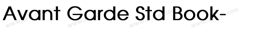 Avant Garde Std Book字体转换